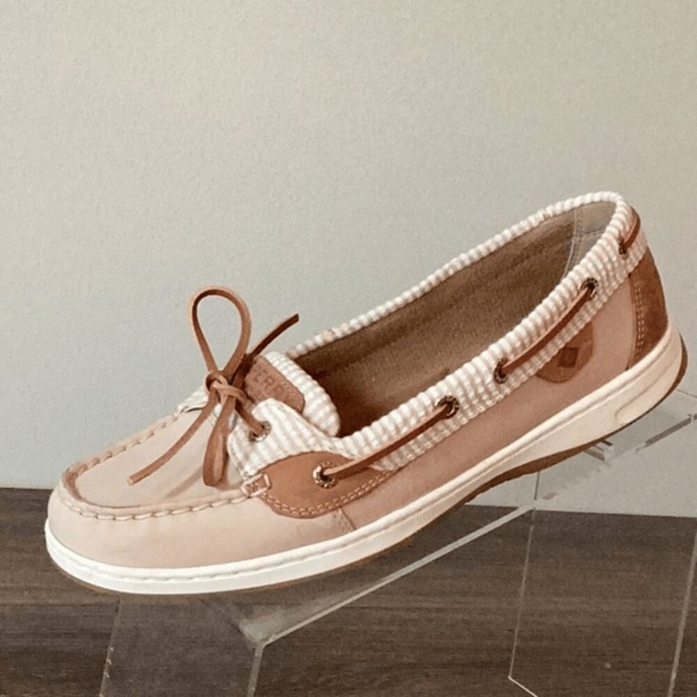 Sperry Women's Tan and Cream Flats